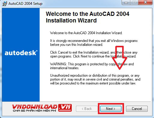 Tải và cài đặt Autocad 2004