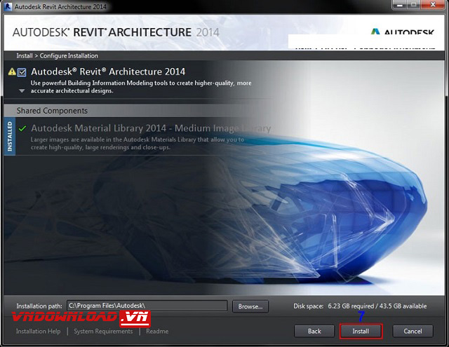 Cài đặt Revit 2014