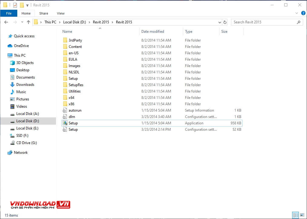 Tải và cài đặt Revit 2015