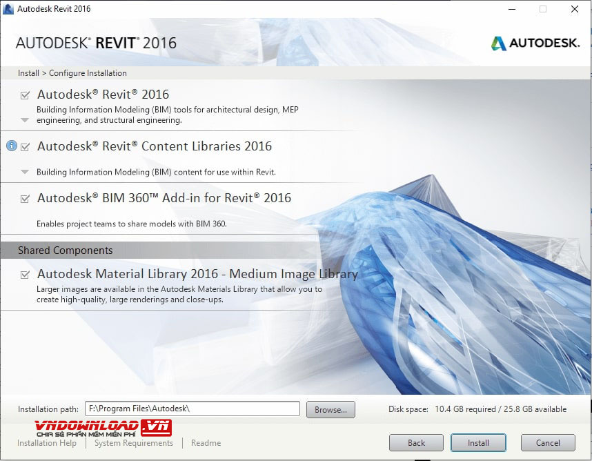 Tải và cài đặt Revit 2016