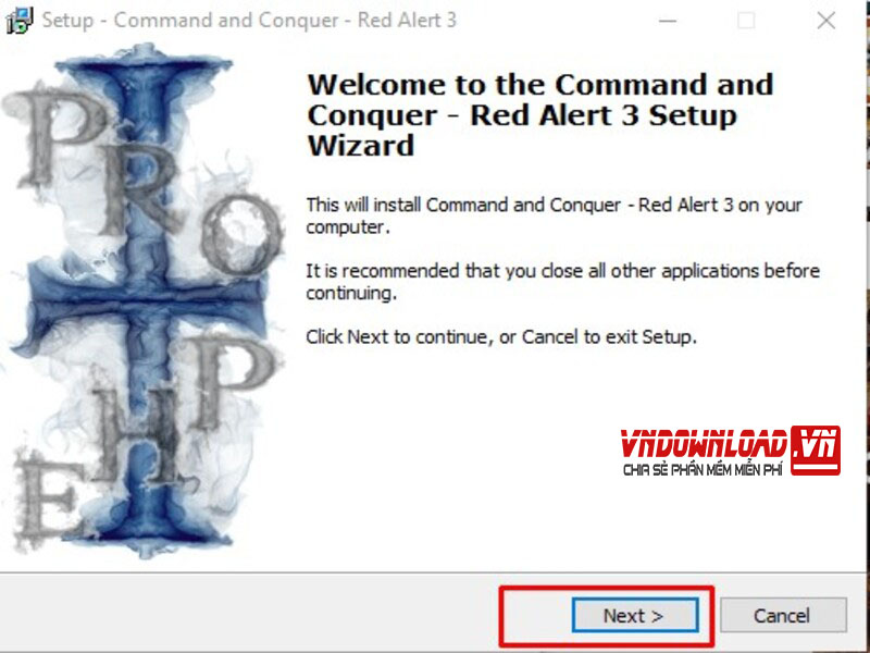 Bước 3 cài Red Alert 3