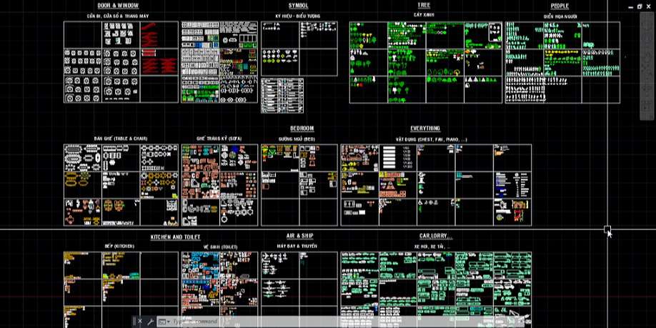 Thư viện MEP autocad